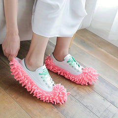 Chenille Lazy Mopping Slippers Cover Washable Mopping Slippers