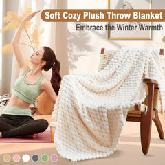 Soft Plush Blanket Yoga Mat Towel Non-slip for Indoor Sports Fitness