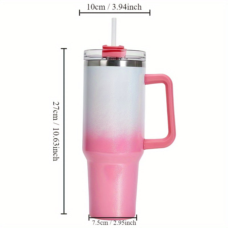 40oz Double-layer Insulated Water Cup Stainless Steel Leakproof Bottle