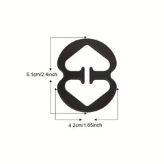 3pcs Bra Strap Clips for Braless Look Women