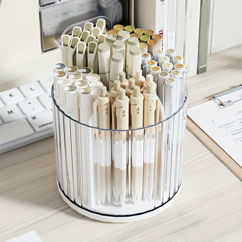 360 Rotatable Pen Holder Cosmetics Storage Rack Handicraft Storage Box