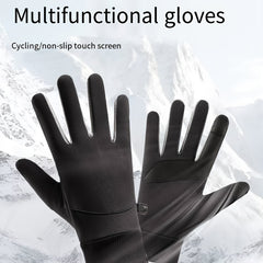 Winter Cycling Gloves Touch Screen Velvet Warm Gloves For Men Women