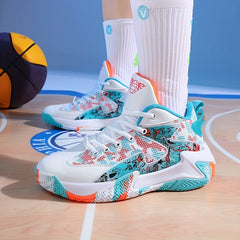 Men's Plus Size High Top Basketball Shoes - Non Slip & Durable