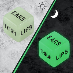 2pcs Luminous Dice for Party Supplies and Board Games