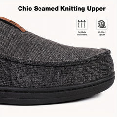 Men's Knitted Mules Lightweight Slip-On Casual Shoes