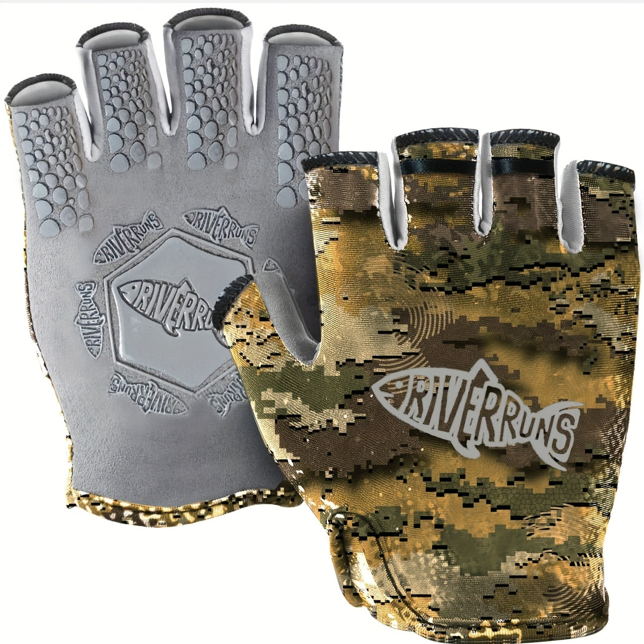UPF50 Sun Gloves Lightweight Fishing Gloves Men