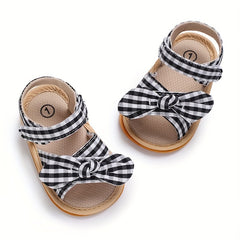 Bowknot Open Toe Sandals for Baby Girls Lightweight Sandals for Indoor Outdoor