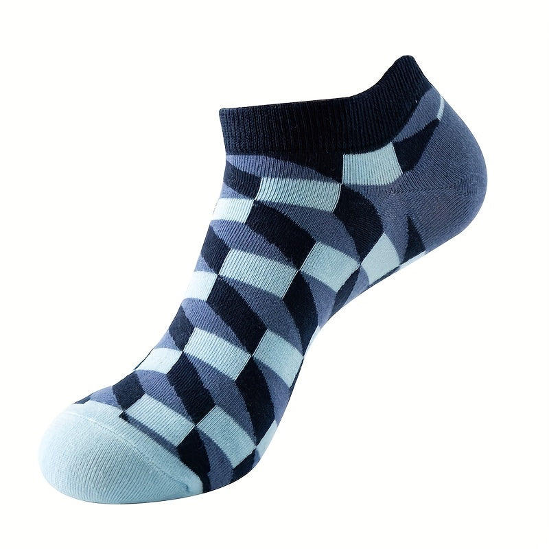5 Pairs Men's Thin Breathable Low Cut Socks