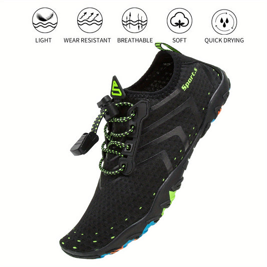 Men's Quick Drying Water Shoes Lightweight Slip On Beach Aqua Socks