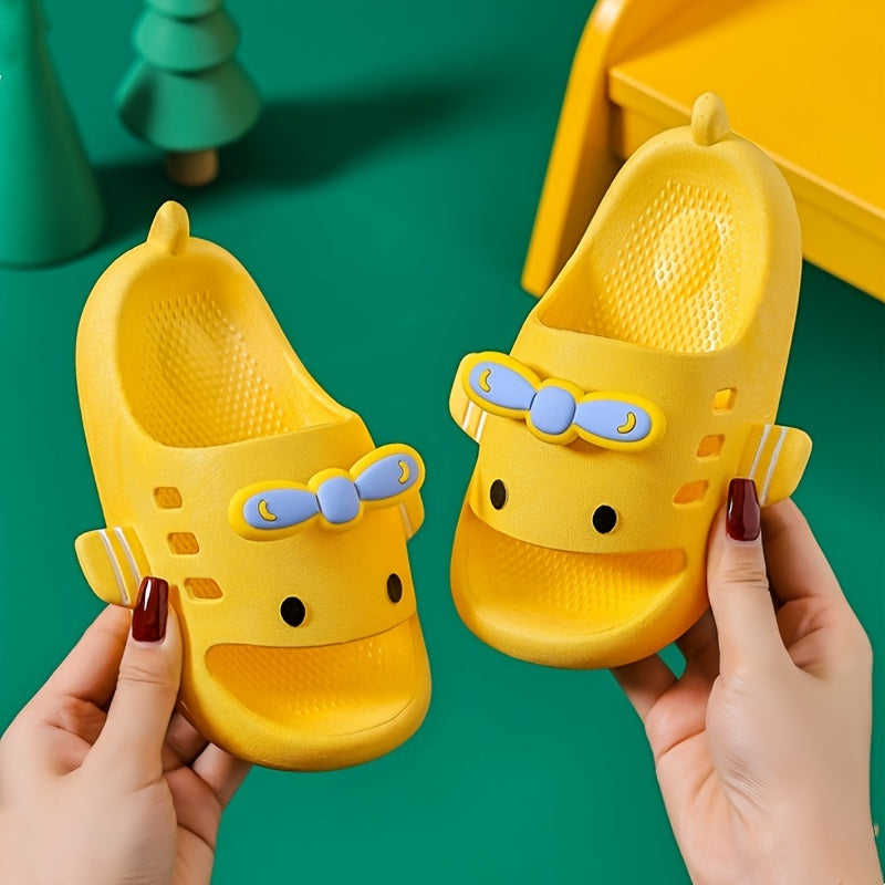 Cartoon Airplane Open Toe Slippers Boys Non Slip Lightweight