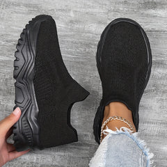 Women's Mesh Breathable Thick Bottom Sneakers Comfortable Non slip Low Top