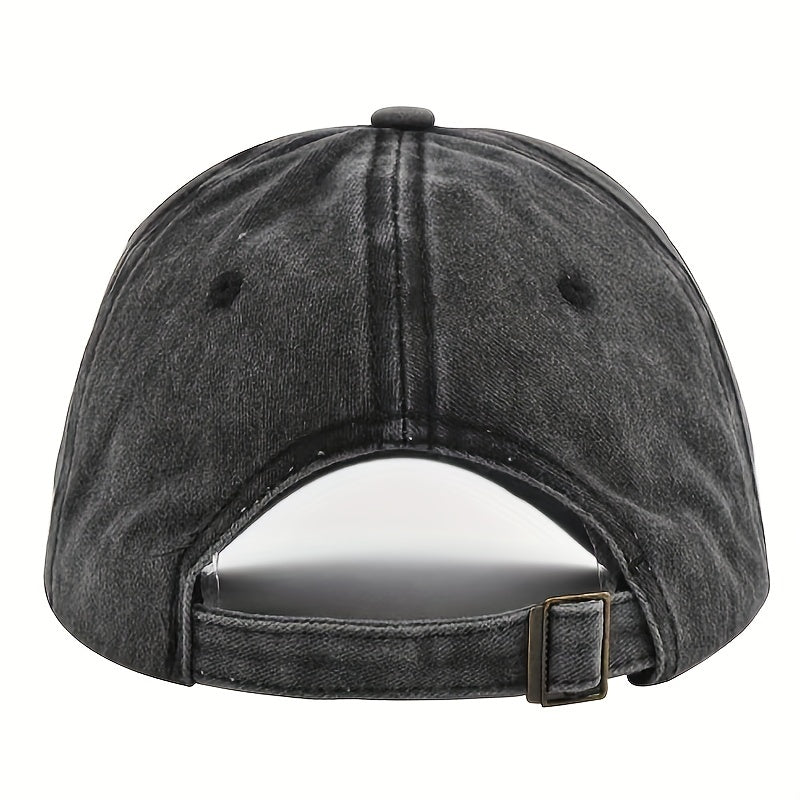 Adjustable Cotton Baseball Cap Retro Sunscreen Hat Men Women