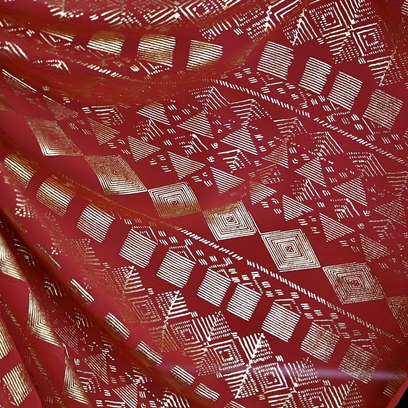 Boho Red Scarf Vintage Shawl Chiffon Wrap