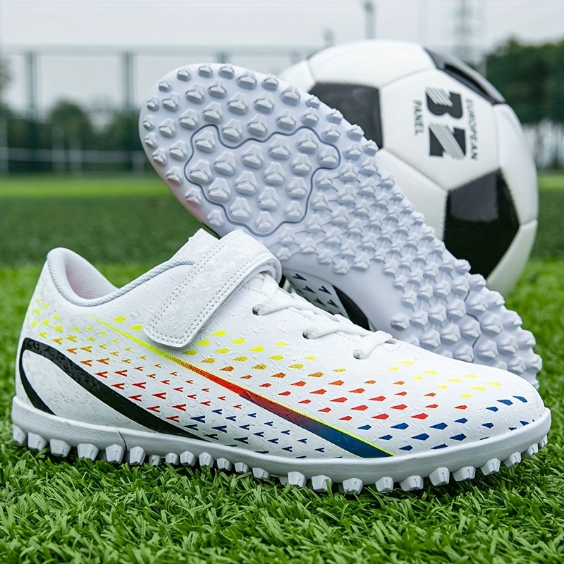 Kids Soccer Cleats Non Slip Athletic Shoes for Outdoor Training