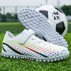 Kids Soccer Cleats Non Slip Athletic Shoes for Outdoor Training