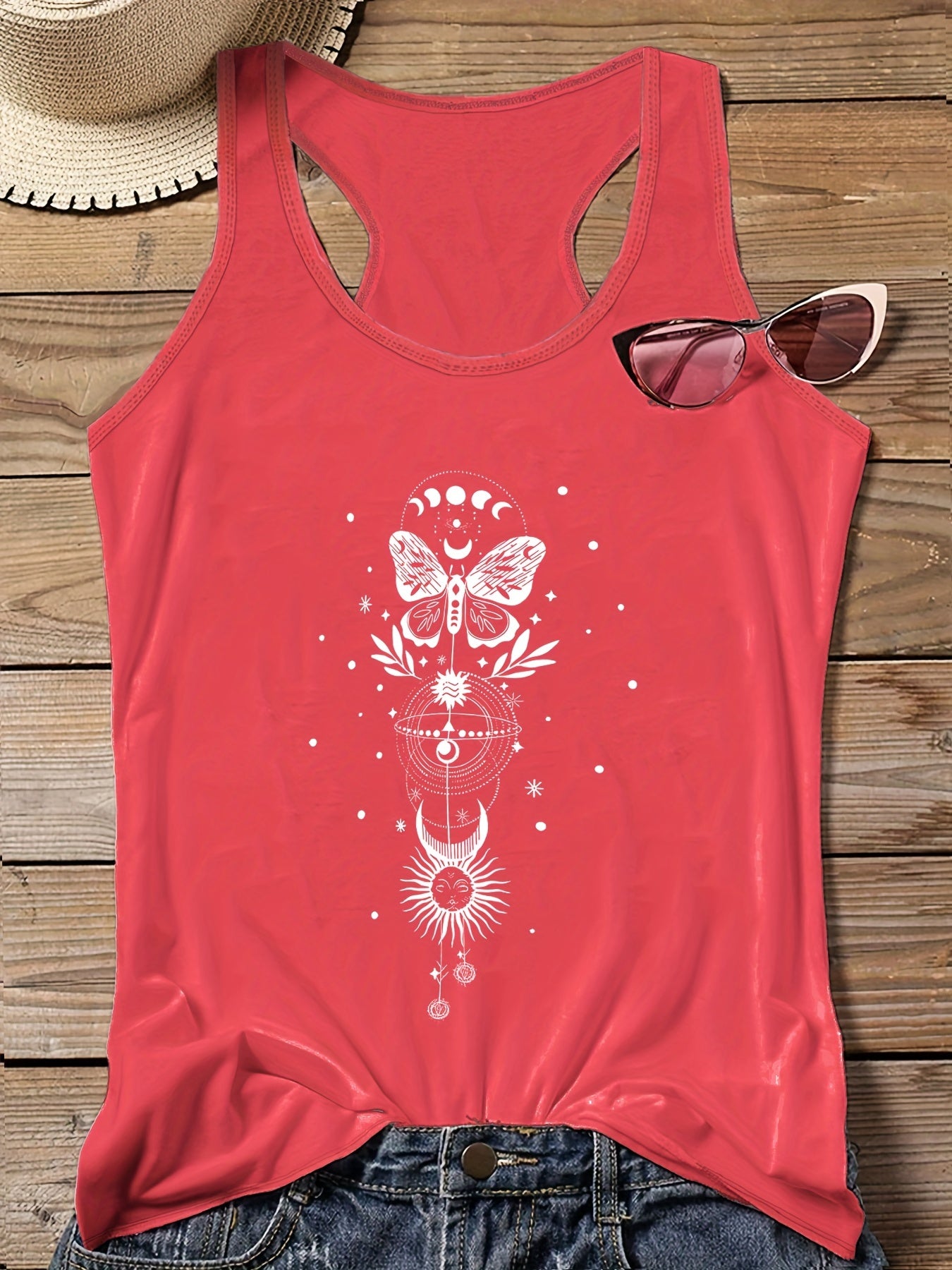 Graphic Print Tank Top for Women