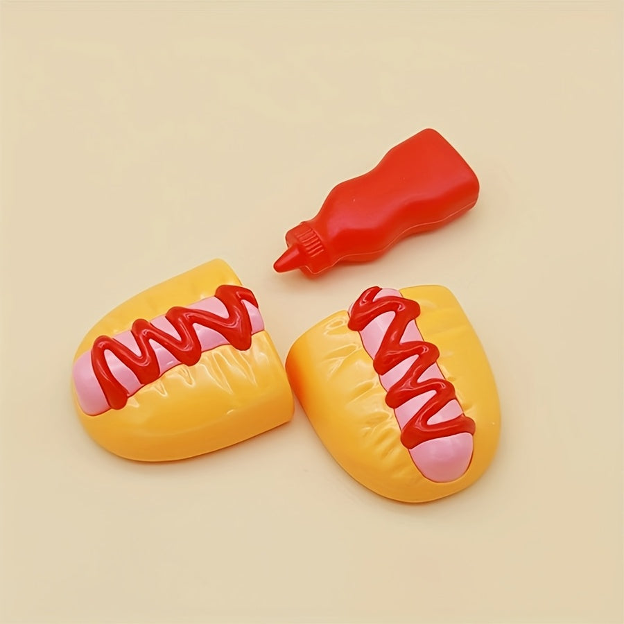 Kitchen Western Set Pretend Delicious Burger Hot Dog French Fries Breakfast Set