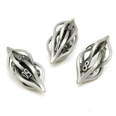 7pcs Metal Hollow Polyhedral Dices Creative Craft Decoration Party Roleplay