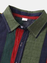 Men's Striped Short Sleeve Shirt