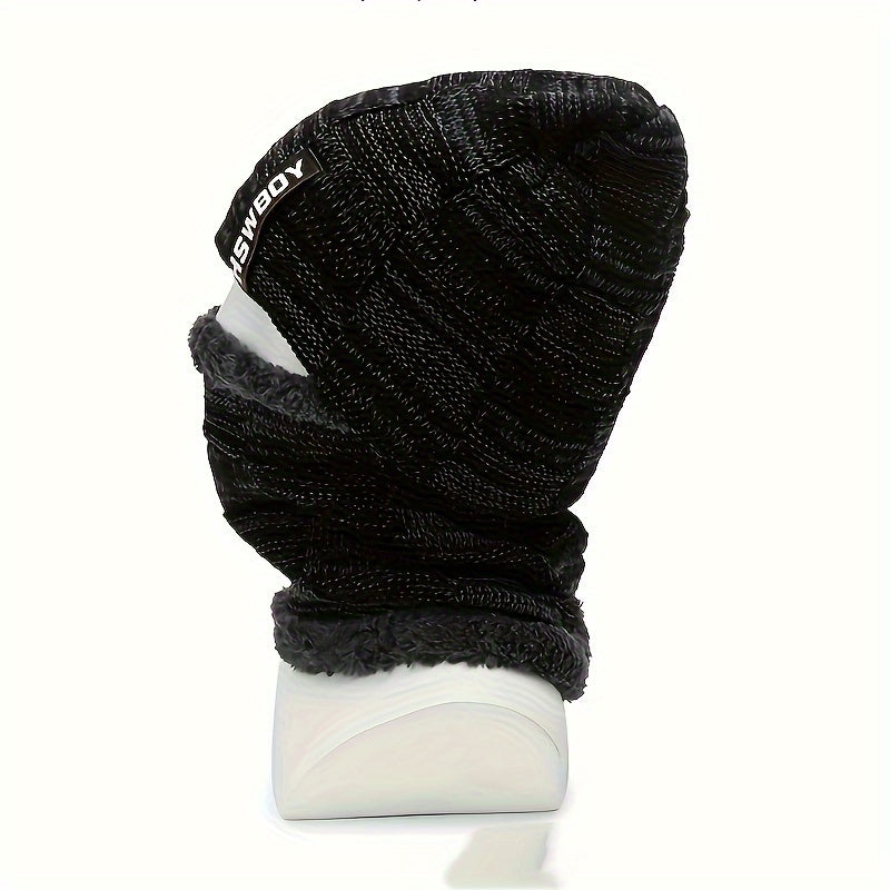 Winter Beanie Hat and Neck Gaiter Set with Ear Protection Face Cover