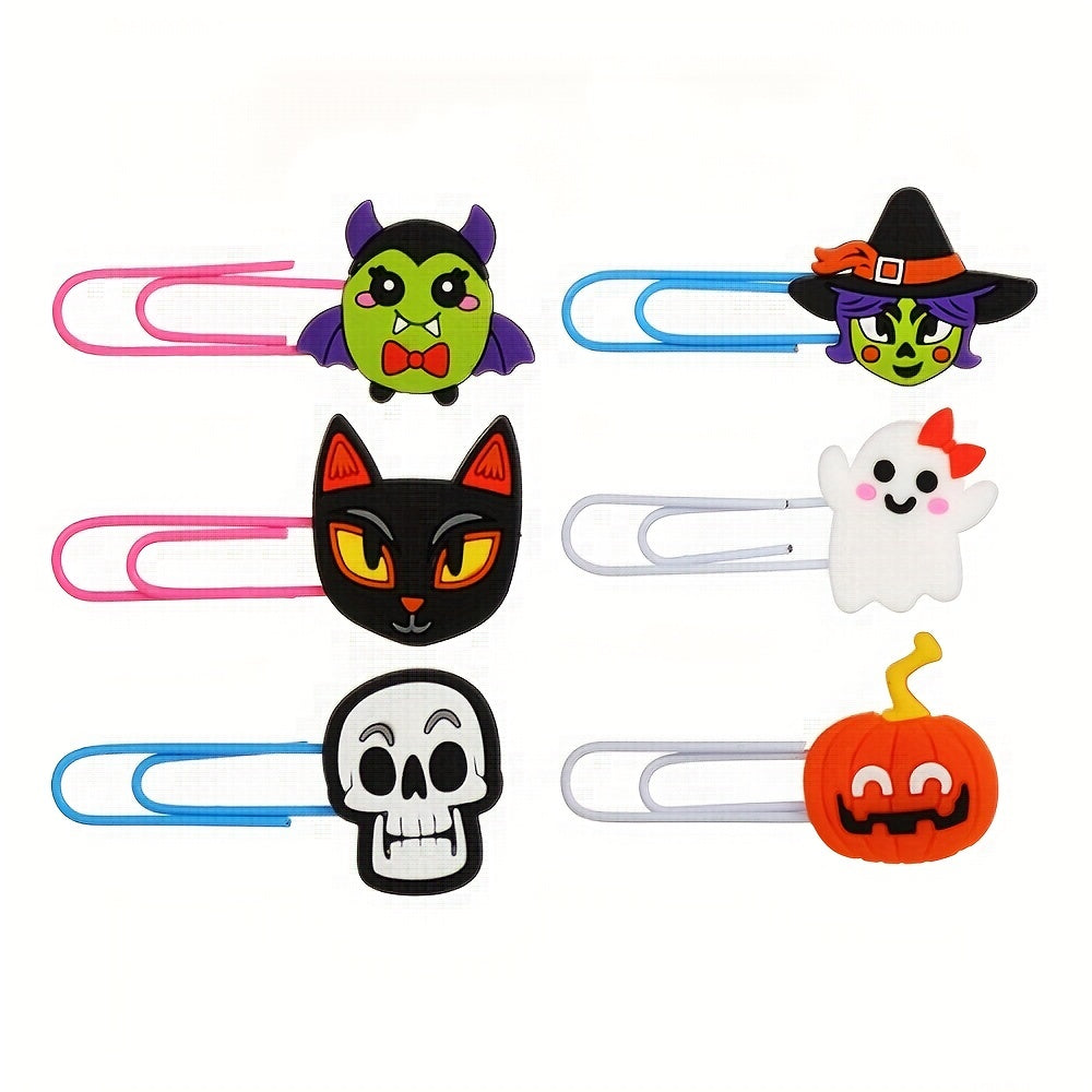 Cartoon Ghost PVC Office Paper Clip, Halloween Small Gift Stationery