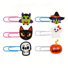 Cartoon Ghost PVC Office Paper Clip, Halloween Small Gift Stationery