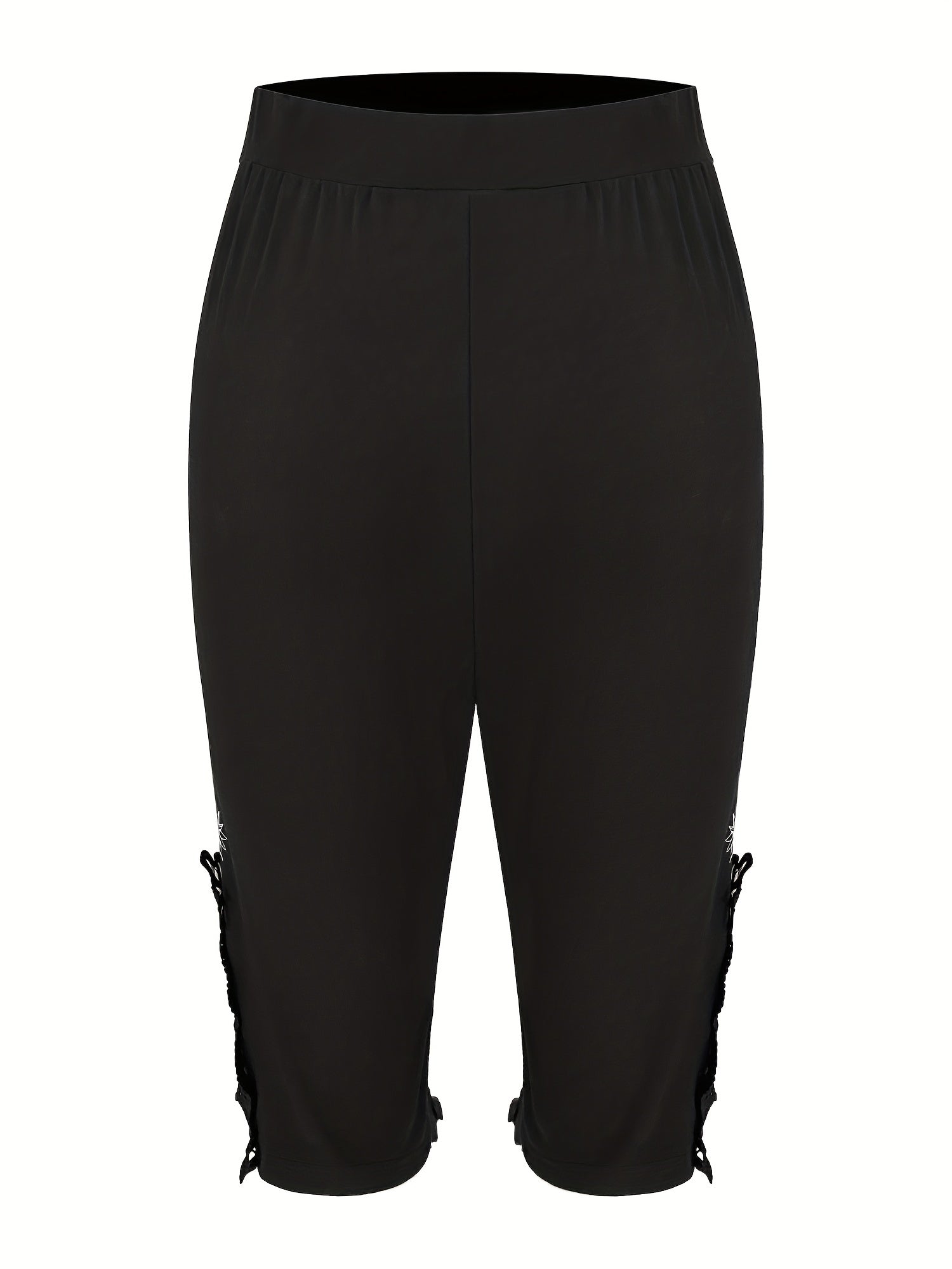 Floral Print Skinny Capris Leggings for Women