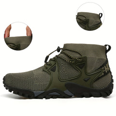 Men's Mesh Drawstring Sneakers Lightweight Outdoor Shoes