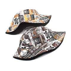 Hip Hop Graffiti Bucket Hat Reversible Lightweight Fisherman Cap