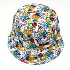 Cartoon 3D Printing Basin Hat for Men
