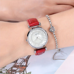 Marble Face Roman Scale Women's Quartz Watch