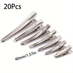 20pcs Metal Tie Clips Hairpins Headwear Jewelry DIY Accessories Size 2 3 4