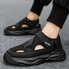 Men's Platform Sandals Non Slip Closed Toe Outdoor Beach Shoes