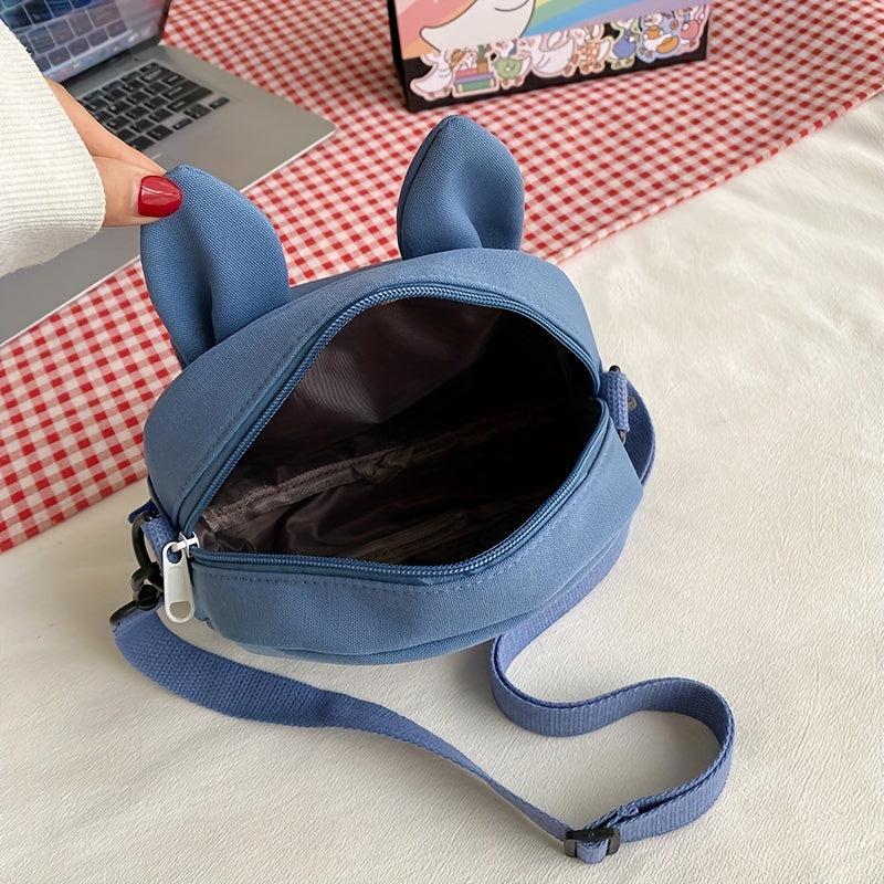 Rabbit Ears Canvas Crossbody Bag Coin Purse