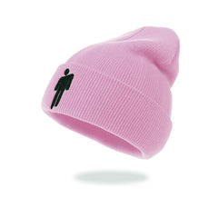Embroidery Beanie Solid Hip Hop Unisex Skull Knit Hat