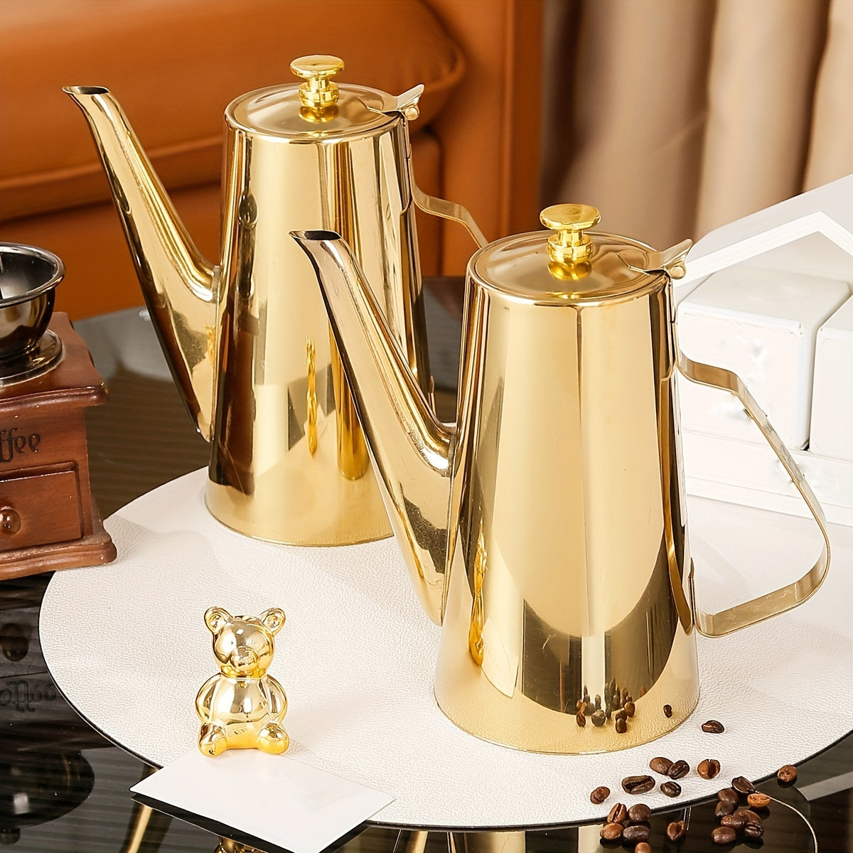European Style Coffee Pot Stainless Steel Kettle