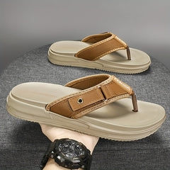 Men's Thong Platform Sandals Casual Non Slip Flip flops Shoes