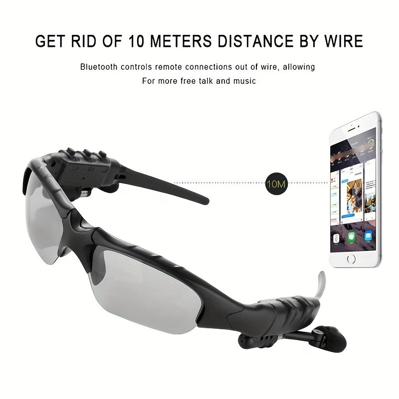 Men's Polarized Wireless Smart Earphones Glasses for Music Calls