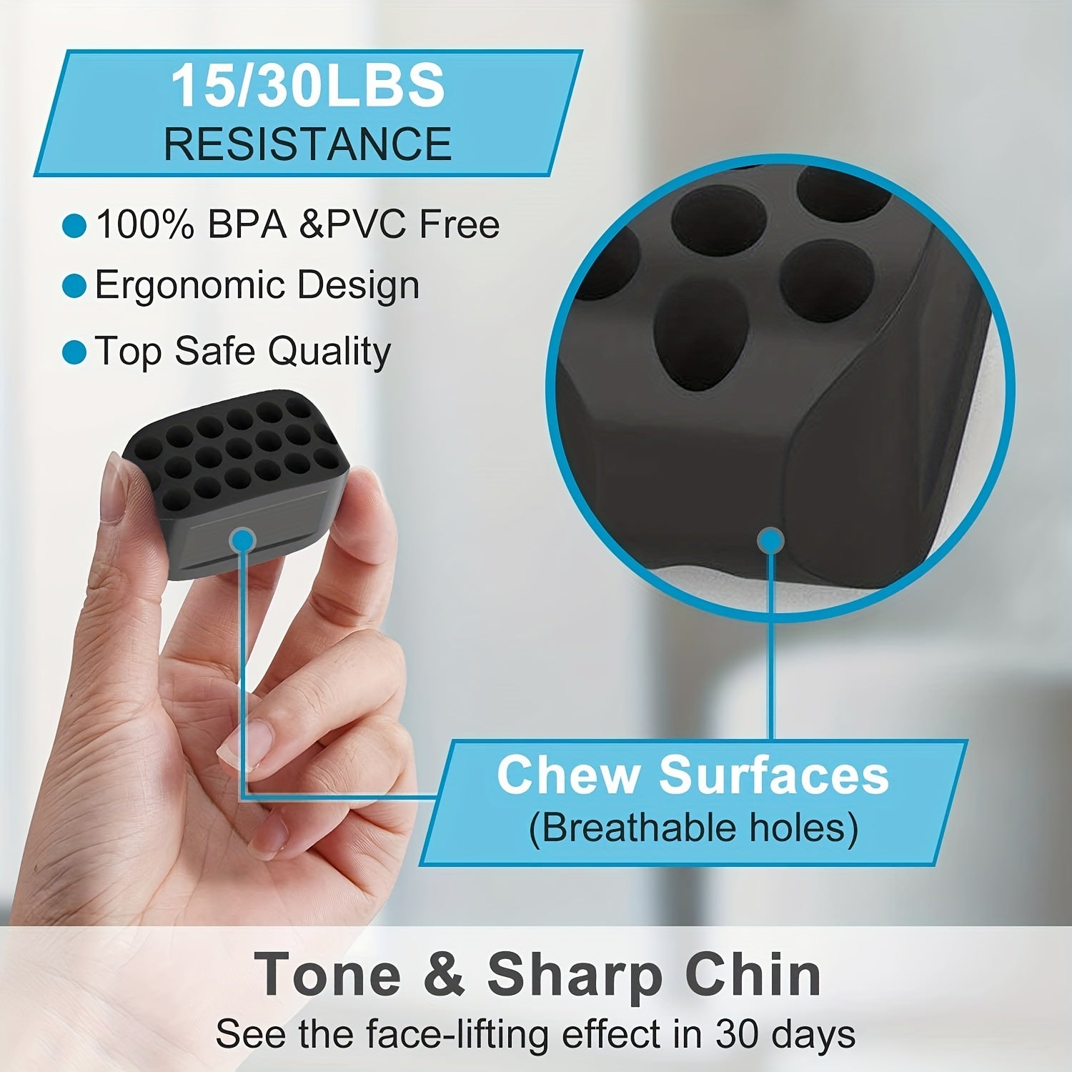 2pcs Silicone Jaw Line Exerciser Facial Muscle Chewing Ball