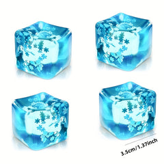 8pcs Snowflake Ice Cube Squishy Toy Anxiety Relief Stress Reliever Novelty Item