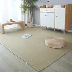 Breathable Natural Fiber Summer Carpet for Living Room and Pet Play Area