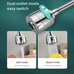 360 Rotation Pressurized Faucet Splash Head Kitchen Shower Filter