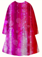 Girls Rainbow Graphic Long Sleeve Dress Spring Fall Party Gift