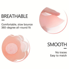 6 Pairs Invisible Stick On Lift Bra Strapless Seamless Reusable Intimates