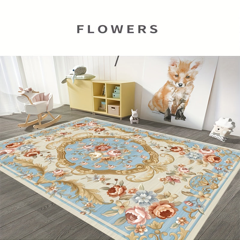 Boho Anti Fatigue Kitchen Rug - Vintage Absorbent Non Slip Carpet Mat