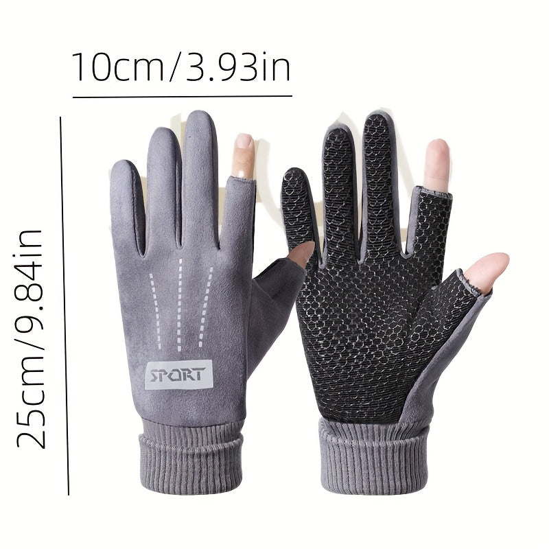 Warm Waterproof Fishing and Cycling Gloves