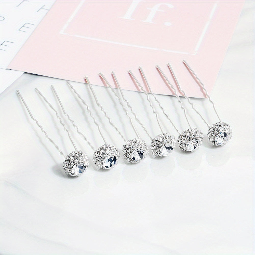 Rhinestone Hair Pin Wedding Accessory