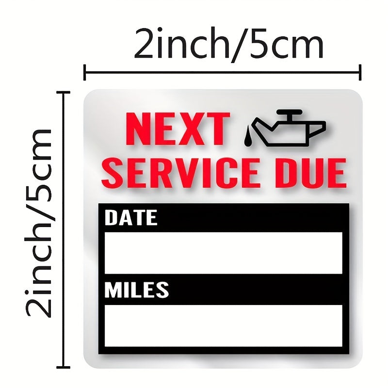 100pcs Car Change Repair Reminder Window Sticker Self adhesive Label