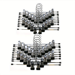 20/30pc Non-slip Pants Hanger Storage Rack with Adjustable Clip