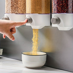 Wall-Mounted Grocery Jar Transparent Snack Storage Sealed Jar